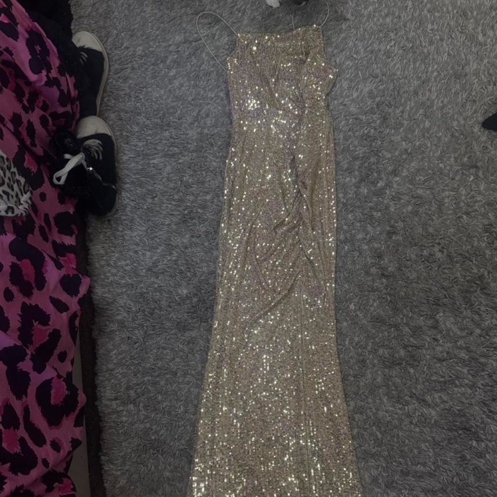 Elegant Sequin Evening Gown